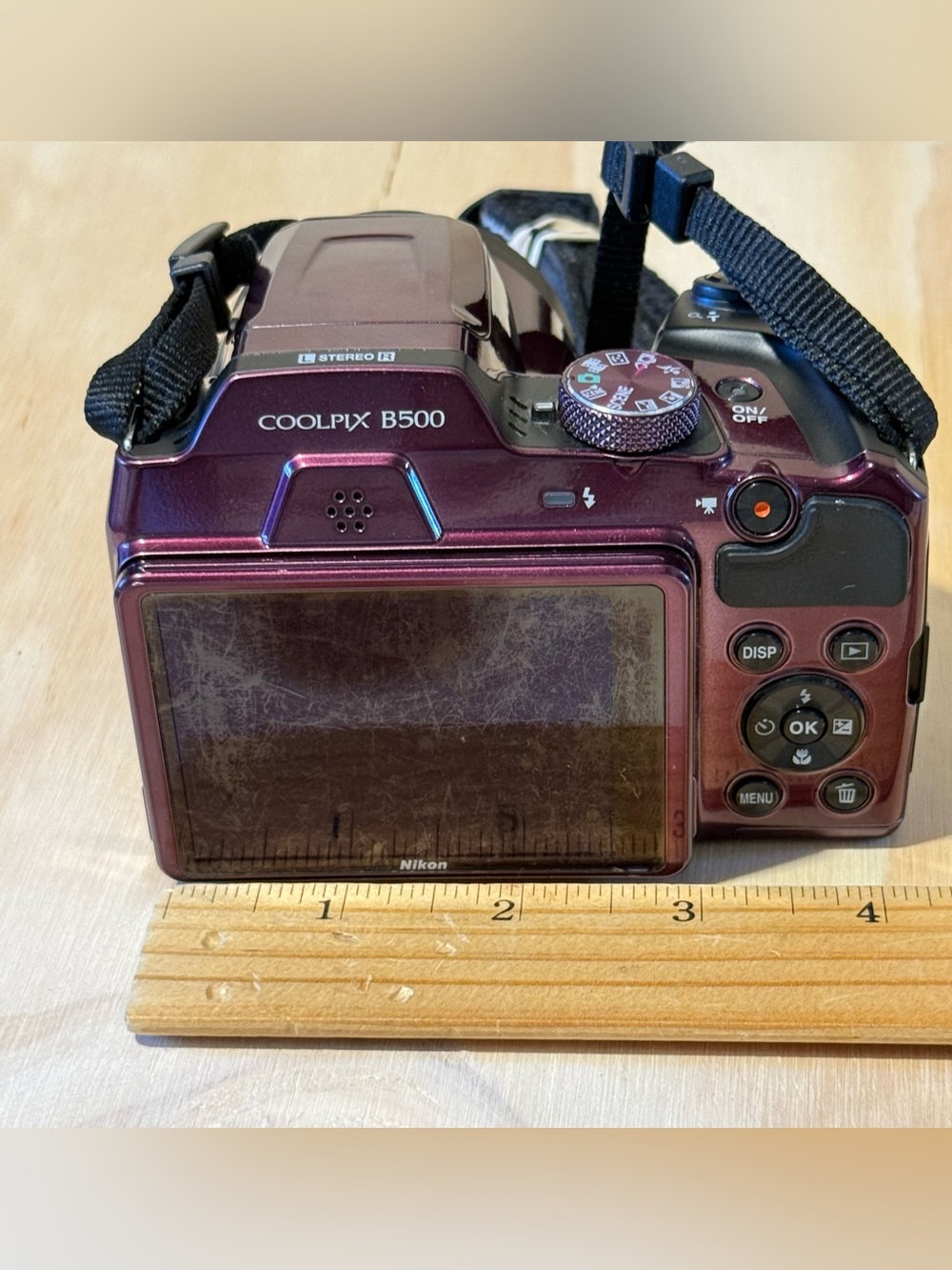 Nikon COOLPIX B500 Digital Camera Plum 16MP 40X Opt Zoom Tested Good w/Bat-Card! - Picture 13 of 15